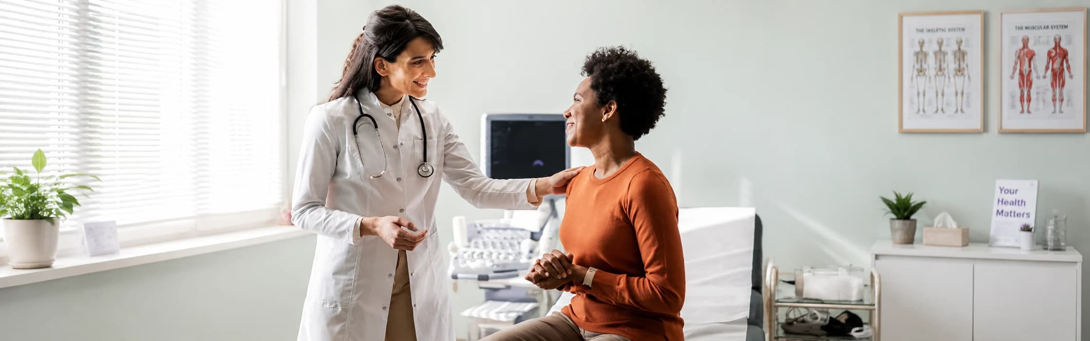 Provider consulting with a patient at Ebenezer Health Clinic